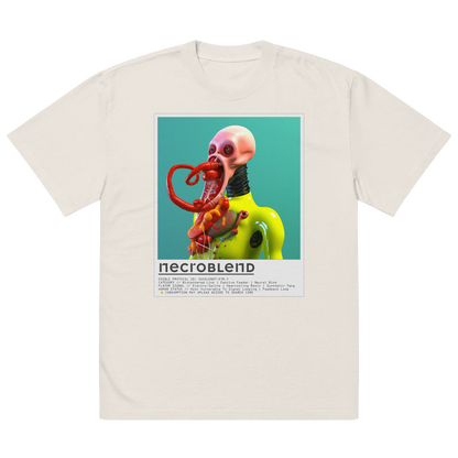 Mutant graphic T-shirt by NECROBLEND — SUCKLKNOT from Kitchen Mutants, front view in white